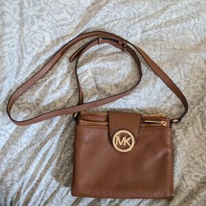 Michael Kors Fulton leather crossbody bag.